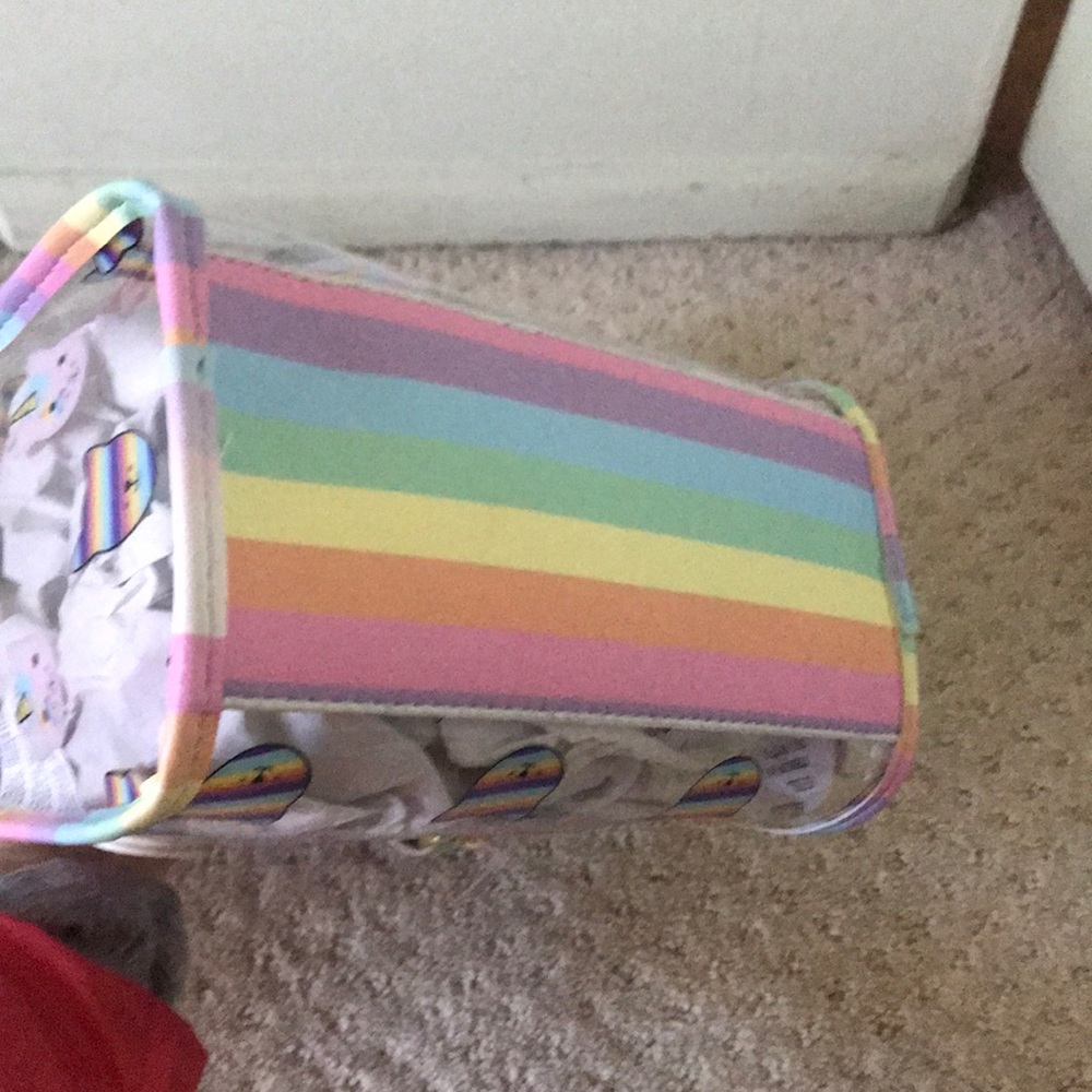 New Betsey Johnson clear unicorn face bag rare - Picture 3 of 7
